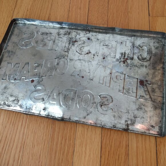 Antique 1800s Biscuit Tin Christie's Zephyr Cream Sodas Rusty Shabby Box Vintage - Picture 14 of 14